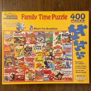 400 Piece Cereal Boxes Family Time Puzzle